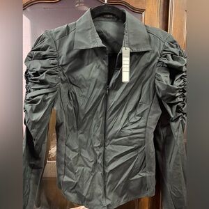 NEW Black Sz 6 Women’s Dress Shitt Vintage Y2K